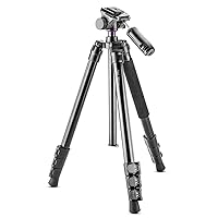 Flip-Zip Tripod Monopod Kit, for Camera andSmartphone with Mount Head and Lightweight Compact Bag for Multi-Functional Photo, Video and Phone Photography