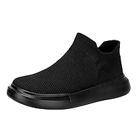 Women's Walking Shoes - Sock Sneakers Slip on Mesh Platform Air Cushion Athletic Shoes Work Nurse Comfortable