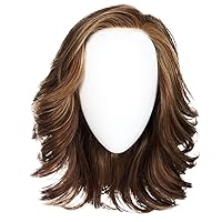 Raquel Welch Flip The Script Mid-Length Layered Wig With Lace Front and Memory Cap lll, Average Cap Size, RL10/12 Sunlit Chestnut