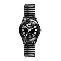 Avaner Stretch Band Couple Bangle Wristwatch Big Number Analog Quartz Ultrathin Elastic Strap Watches
