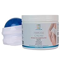Fibro Roller Lymphatic Drainage Massager Ball & Fibrosis Treatment Cream Bundle