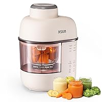 Baby Food Maker, One Step Baby Food Processor Steamer Puree Blender, Auto Cooking & Grinding, Keep Warm and Timer, SUS304 Stainless Steel Blades, with Self Cleans, Touch Screen Control