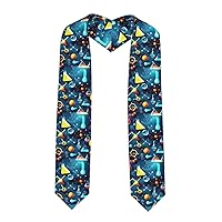 Abstract Science Chemistry Print Honor Stole, Satin Stole For Men Women,72 Inch Unisex Adult Graduation Stole Sash
