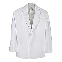 Little Baby Toddler Kids Boys White Notch Lapel Blazers Suits Jacket Size S-7 (Small:(0-6 months))