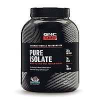 AMP Pure Isolate | Fuels Athletic Strength, Performance and Muscle Growth | Fast Absorbing | 25g Whey Protein Iso with 5g BCAA | Cookies & Cream | 70 Servings
