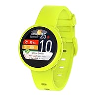 ZeRound3 Lite Smartwatch with Heart Rate Monitoring, Activity Tracker and Smart Notifications, IP67, Swiss Design, iOS and Android - Yellow