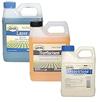 Liquid Harvest Lazer Blue Spray Pattern Indicator 32 oz, Surfactant 32 oz, and Mesotrione 16 oz Bundle for Effective Weed Control