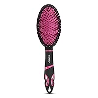 Delight Cushion Hair Brush, Black and Pink, 100 g