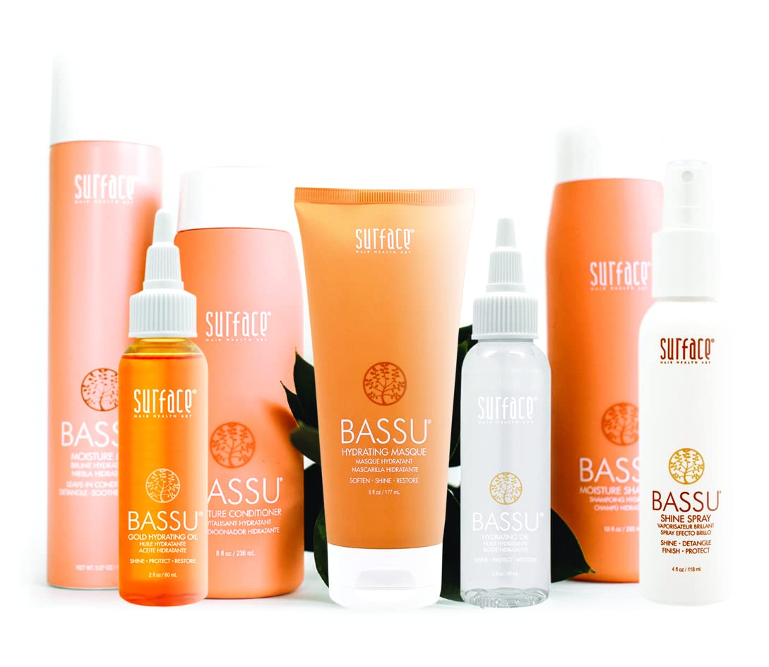 Surface Hair Bassu Moisture Shampoo, Cleansing And Moisturize For A Sulfate-Free Shine