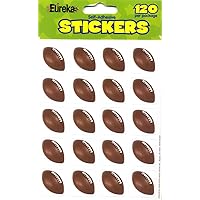 Eureka Football Stickers for Kids and Teachers, Multicolor, 120 Pieces