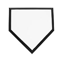 Champion Sports Pro Anchor Home Plate – Molded Rubber, Metal Bottom Home Plate with Ground Anchor