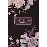 Address Book (Pocket Size): Small Vintage Floral Address and Phone Book for Women