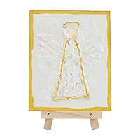 Mud Pie Easel Gold Plaque, Angel, 5