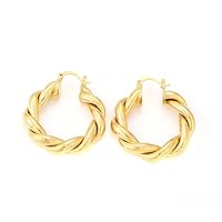 Earrings African 24K Gold Plated Hoop Earring Jewelry Women Earring Eritrea Ethiopia