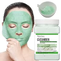 Jelly Mask, Facial Skin Care- Peel-Off Jelly Mask Set, Jelly Mask For Facials, Face Mask For Instant Hydration, Vegan Peel Off Face Mask, For Smoothing, Hydrating (Cucumber)
