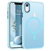 GUAGUA Compatible with iPhone XR Case Compatible with MagSafe iPhone XR Magnetic Case Slim Translucent Matte Skin Feeling Shockproof Protective Anti-Scratch Case for iPhone XR 6.1