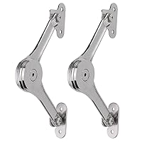 Lid Stay Hinges Heavy Duty-Toy Box Hinges Soft Close Macaro Lid Stay Support for Chest Toy Box Soft Close Hinge Support 50lb/2pcs