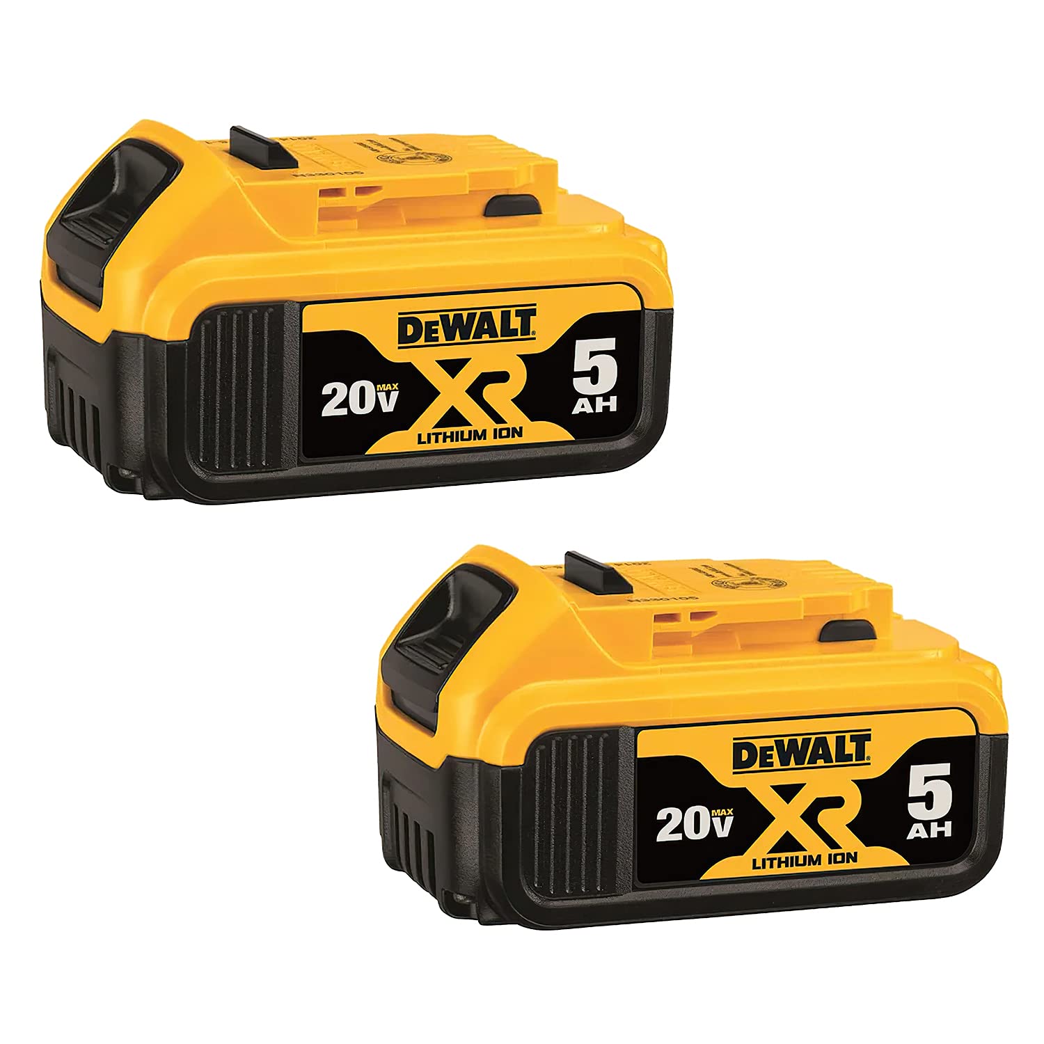 DeWaIt 20V Max XR 20V Battery, 5.0-Ah, 2-Pack (DCB205-2)