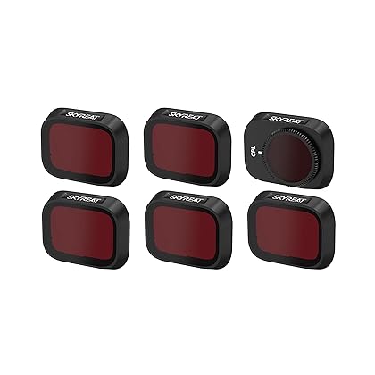 Skyreat ND Filters Set for DJI Mini 3 / Mini 3 Pro Accessories,6-Pack (CPL,ND8,ND16,ND32,ND64,ND128) (Aluminum Version)