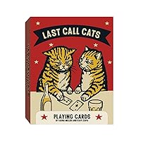 Chronicle Books Last Call Cats Playing Cards , Blue