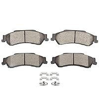 SCITOO D729 Rear Ceramic Brake Pads Sets Fit For Chevy Blazer 97-05,For Chevy S10 98-04,For GMC Jimmy 1997-2005,For GMC Sonoma 1998-2004,For Isuzu Hombre 1998-2000,For Oldsmobile Bravada 1997-2001