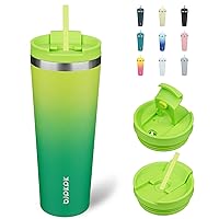 BJPKPK 26oz Tumbler With lid And Straw Stainless Steel Travel Coffee Mug Insulated Tumblers Cups,Bamboo Grove