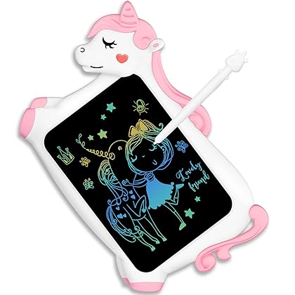 Unicorn Toy Gifts for Girls Boys - CHEERFUN LCD Writing Tablet for Kids | Toddler Travel Road Trip Essential Toy Gift for 3+4 5 6 7 8 Year Old | Doodle Draw Board | Easter Gifts Learning Birthday