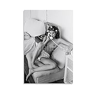 VERITTY Sexy Poster of Gia Carangi Female Model Aesthetic Posters for Bedroom Canvas Painting Posters And Prints Wall Art Pictures for Living Room Bedroom Decor 16x24inch(40x60cm) Unframe-style