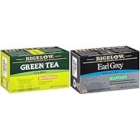 Bigelow Tea Classic Green Tea and Earl Grey Tea Bundle (120 Tea Bags)