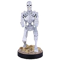 Exquisite Gaming: Terminator T-800 - Original Mobile Phone & Gaming Controller Holder, Device Stand, Cable Guys, Licensed Figure