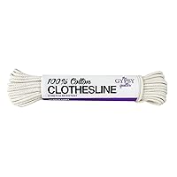 Gypsy Quilter Clothesline 100% Cotton 100ft Craft, White