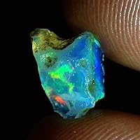 02.35Ct 100% Natural Ethiopian Welo Opal Play of Color Rough Minerals
