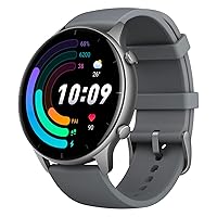 Amazfit GTR 2e Smart Watch, 24 Day Battery Life, Alexa Built-in, Fitness Tracker with GPS & 90 Sports Modes, Blood Oxygen Heart Rate Tracker, 5 ATM Water Resistant, for Men Women Android iPhone,Grey