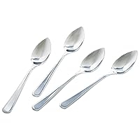 Stainless Steel Grapefruit Spoons, Set of 4