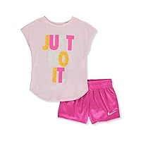 Nike Girls' Just Do It 2-Piece Shorts Set Outfit