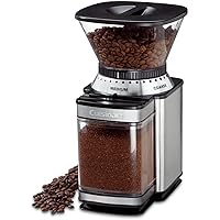 CUISINART Coffee Grinder, Electric Burr One-Touch Automatic Grinder with18-Position Grind Selector, Stainless Steel, DBM-8P1