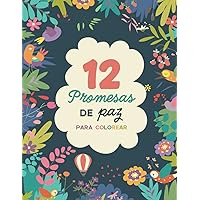 12 Promesas de Paz: Versículos para colorear, para adultos (Spanish Edition)