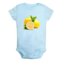 Fruit Lemon Image Print Rompers Newborn Baby Bodysuits Infant Jumpsuits Novelty Outfits Clothes