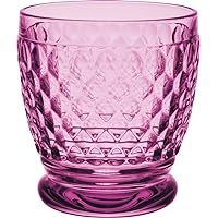Villeroy & Boch Boston Berry Crystal Double Old-Fashioned Glass, Set of 4, Made in Germany
