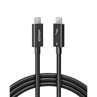 Anker Thunderbolt 4 Certified Cable, 6.6 ft USB-C to USB-C Cable with 100W Charging, Supports 8K Display and 40 Gbps Data Transfer, for iPhone 15, MacBook, iPad, Samsung Galaxy S23, and More