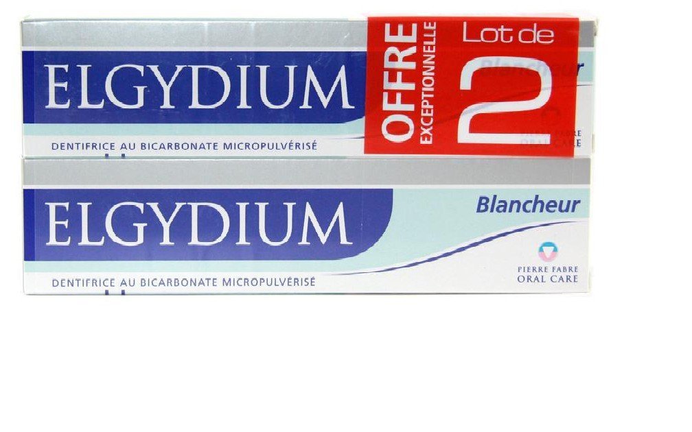Elgydium Whitening Toothpaste with Bicarbonate Lot De 2x75 Ml