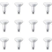 Flicker-Free Frosted Dimmable BR30 Light Bulb - EyeComfort Technology - 650 Lumen - Soft White (2700K) - 7.2W=65W - E26 Base - Title 20 Certified - Indoor - 12-Pack