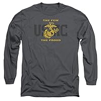 US Marine Corps Split Tag Unisex Adult Long-Sleeve T Shirt for Men and Women