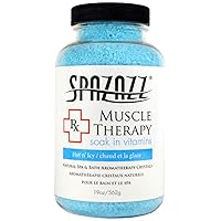 SPZ-601 RX Therapy Crystals Container Bath Minerals, 19-Ounce, Muscular Therapy Hot N' Icy