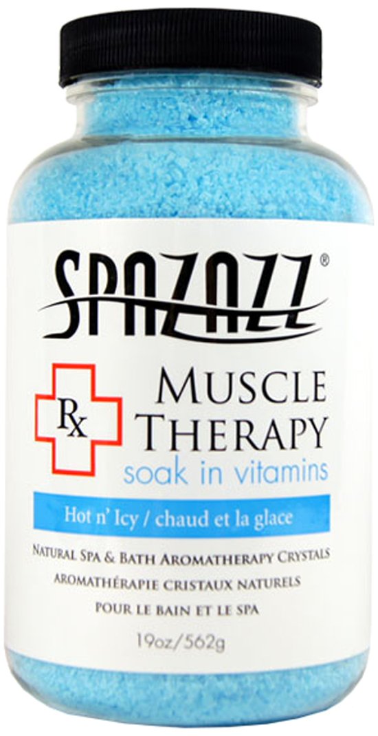 Spazazz SPZ-601 RX Therapy Crystals Container Bath Minerals, 19-Ounce, Muscular Therapy Hot N' Icy