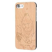 Inglem IN-DP7W/PO2 iPhone 7 Case, Disney Wood Case, Winnie the Pooh 2