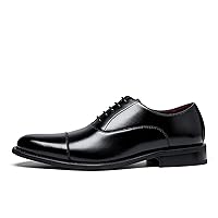 Men’s Classic Oxford Modern Lace Up Genuine Leather Lined Dress Shoes,Business Casual Shoes
