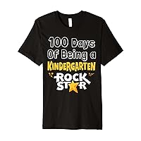 100 days of Being Kindergarten Rock Star School Teacher kids Premium T-Shirt