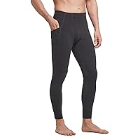 BALEAF Men's Yoga Pants with Pockets, Tight Workout Compression Pants Men, Stretch Mens Leggings for Running Dance Cycling