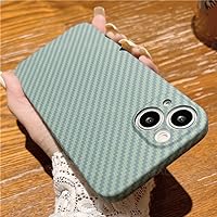 Luxury Ultra Thin Carbon Fiber Texture Matte Case for iPhone 14 13 11 12 Pro XS Max Mini XR 7 8 Plus SE Shockproof Hard PC Cover,GR,for iPhone 8 Plus